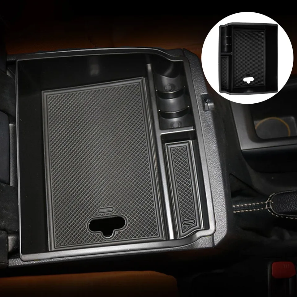 Rangement Voiture Pratique Boîte De Rangement Central Pour VW T-Roc 2017-2024 - YEE PIN - Avec Tapis Antidérapant Boîte Rangement SUV