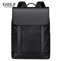 GOLF Backpack Men Black Retro Laptop Backpack 16 inch Slim Nylon Business Office Bags Stylish Man Back Pack Elegant Waterproof 2