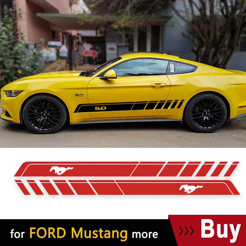 2 шт. автомобильные виниловые наклейки для Ford Mustang 5 0 50 лет |