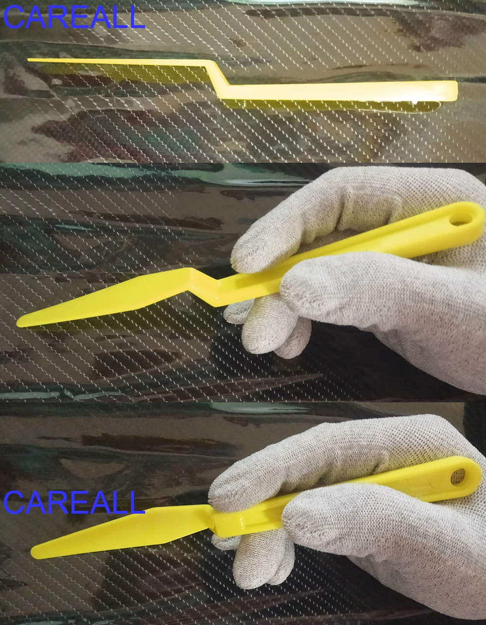 Autofenster-Tönungswerkzeuge: Eckabzieher, Dichtungsschaber, Lückenabzieher, flexibler Vinylfolien-Auftragsstab mit langem Griff – Detail 11