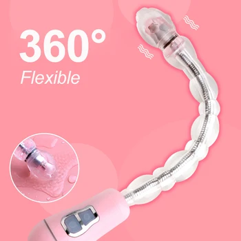 EXVOID Vagina Open Flexible Butt Plug Long Dildo Vibrator Anal Vibrator Sex Toys for Women G Spot Massager Anal Beads Sextoys 3