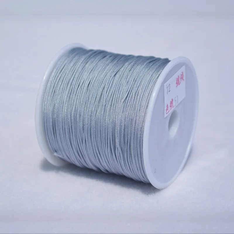 0,8/1,5 mm Nylon-Satin-Schnur, chinesischer Knoten, Rattenschwanz, Seidenschnur, Faden für DIY-Armband, Halskette, Schmuck, Kumihimo, Basteln – Detail 9