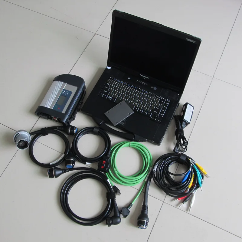 Sd Connect C4 Diagnostic Con Software Ssd 480Gb V2023.12 Nel Cf-52 Laptop Usato 4G Toughbook Set Completo Per Mb Star Diagnostic Tool