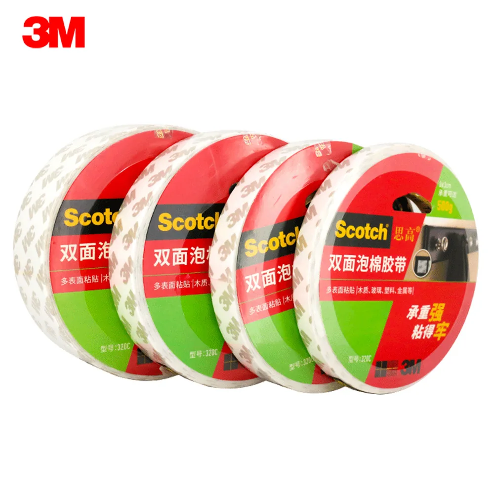 

Пенопластовая лента 3 м, Двухсторонняя клейкая лента 3 м, наклейка для крепления, фиксирующая накладка, клейкие аксессуары для ремонта, лента 3 м, 320C