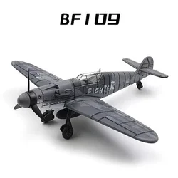 4D 1/48 WWII Fighter Airplane Assembly Puzzle Toy (Bf109 1)