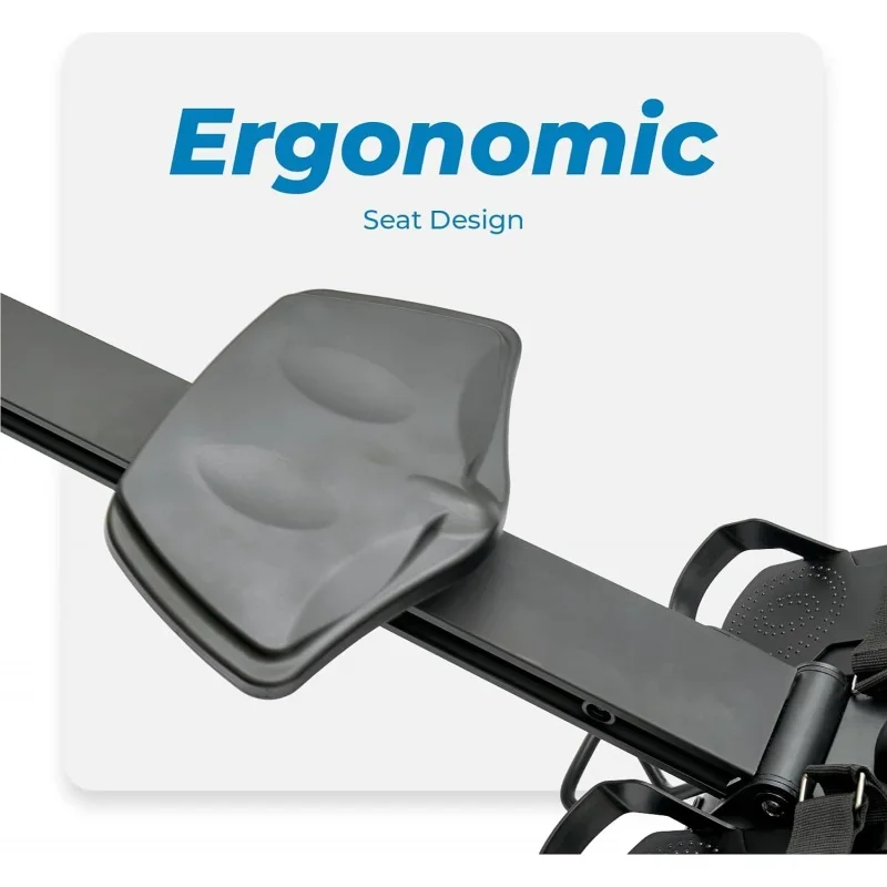 Echelon Row, 30-Day Free Echelon Membership, HIIT, Indoor Rowing Machine, Rower for Home Gym, Live and On-Demand Classes, 32 Res