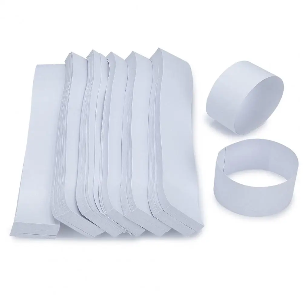Money Bands 300Pcs Bundles Self Sealing Professional Durable White Blank Paper Cash Straps Wrappers Supermarket Accountant Bank storage box