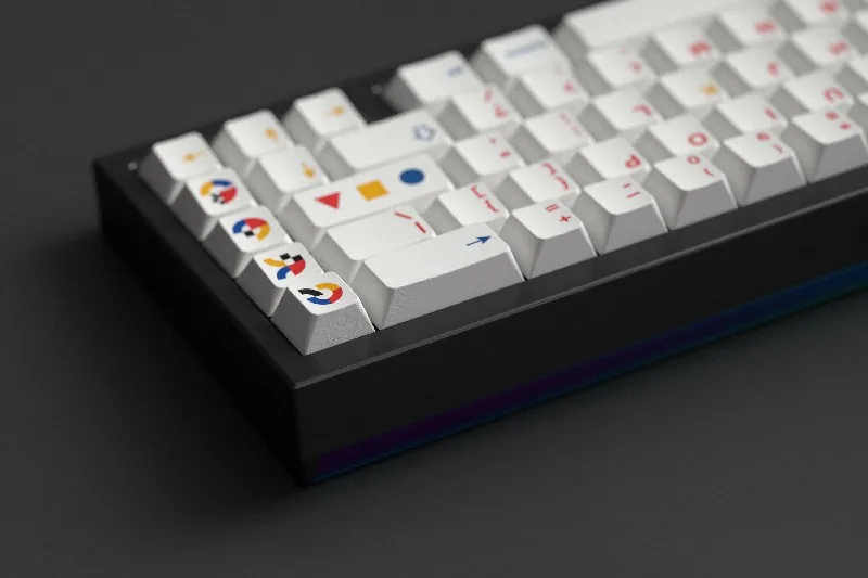 QwertyKeys QK65 Keycap Set für Mechanische Tastatur, Kirsche 