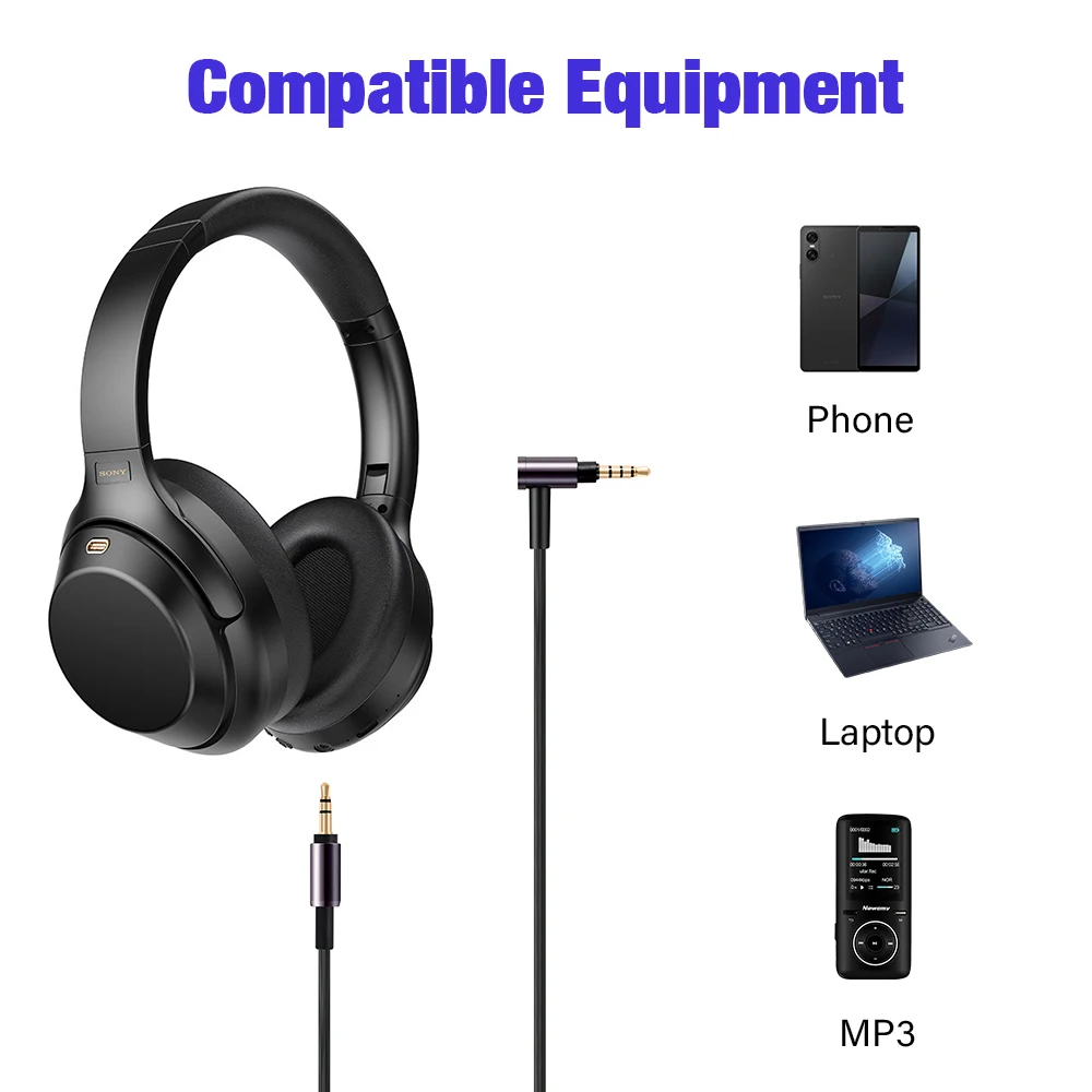 Premium 3.5mm Jack Aux Cable with Audio Mic Functionality