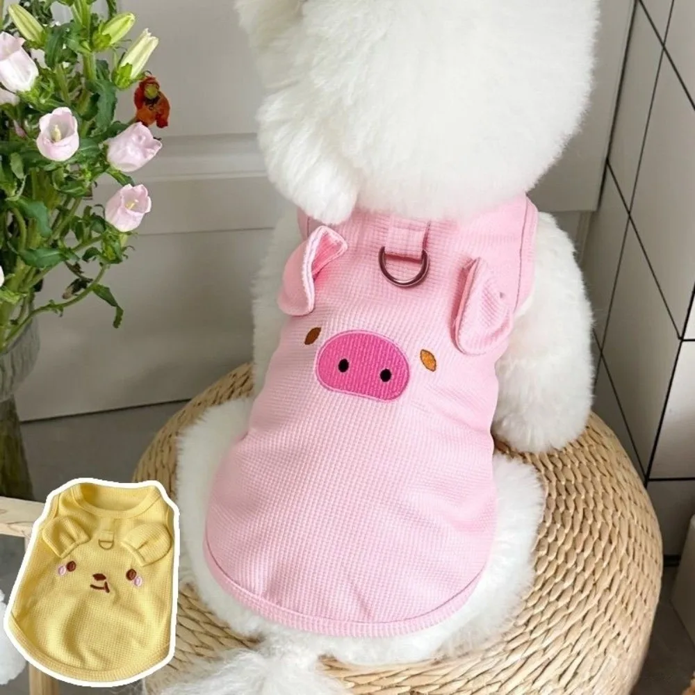 새로운 부드러운 고양이 조끼 통기성 좋은 면 소재 애완동물 옷 신축성 있는 고양이 옷 여름용