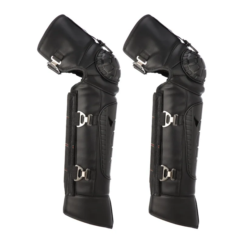 Winter Electric Motorcycle Knee Guards Men and Women Riding Coldproof Warm PU Thickened Plush Leg Guards