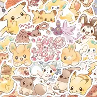 80pcs Pokemon Anime Stickers Pikachu Laptop Skateboard Scrapbook Suitcase Bike Kawaii Sticker Guitar Phone Cartoon Kid Gift Toys 3