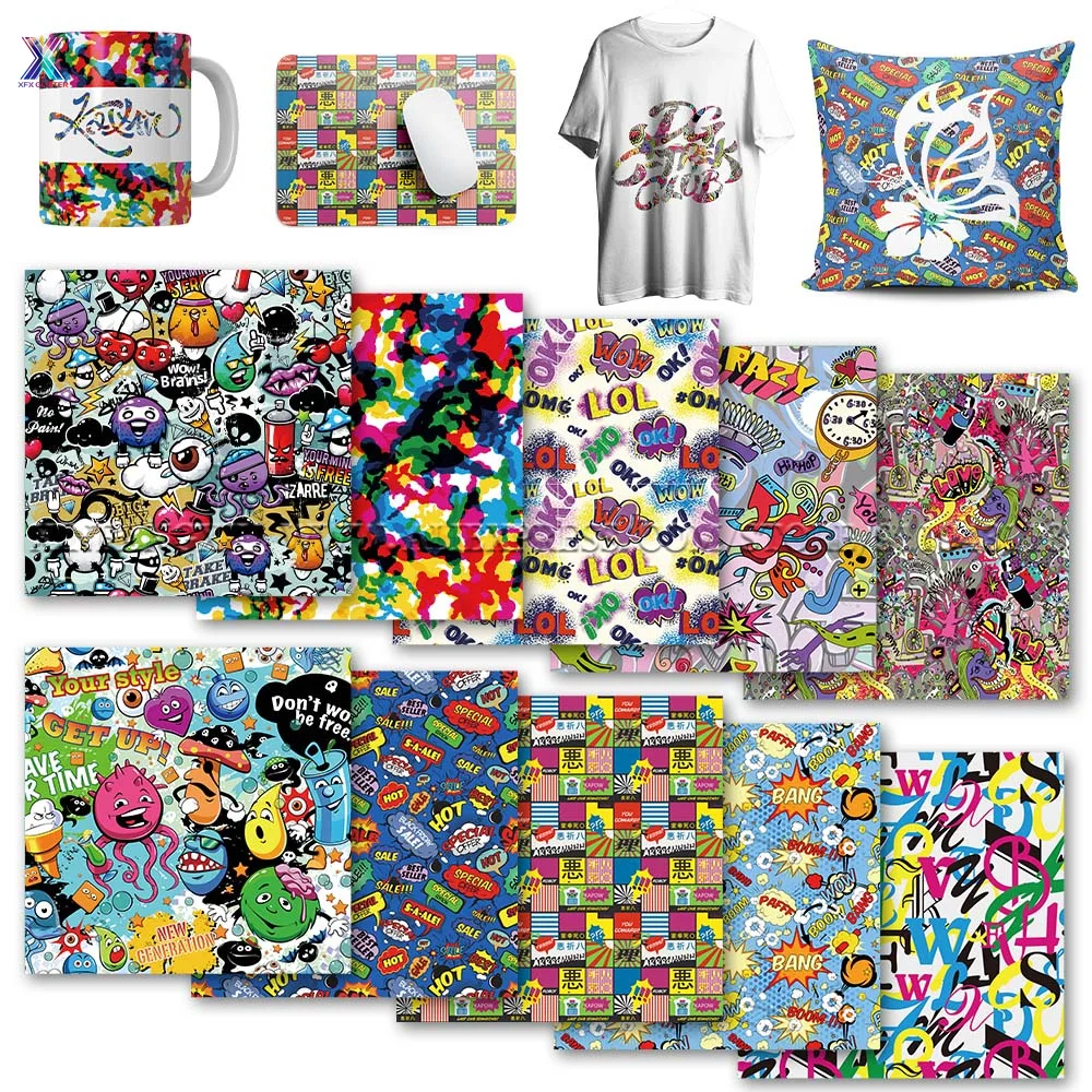 XFX Starry Sky Infusible Transfer Ink Sheets 10 Pcs 12x12 Sublimation  Printed Heat Transfer Paper for Mug Heat Press T-shirts - AliExpress
