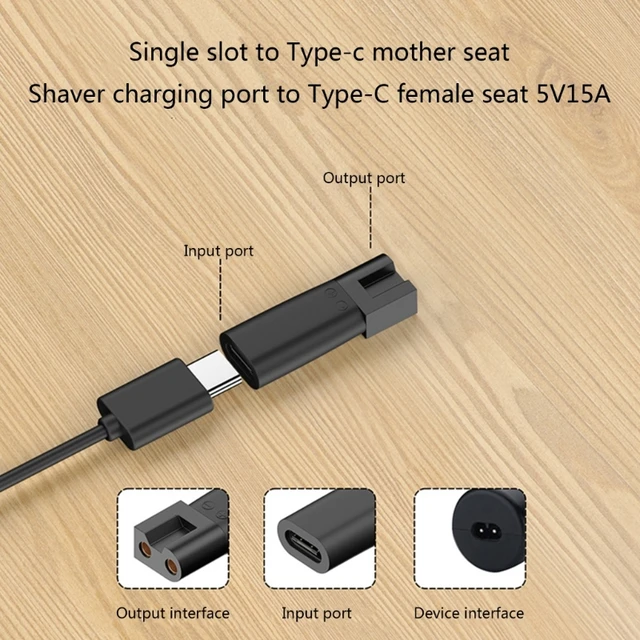 Kaufe USB-Adapter-Ladekabel, DC-Konverter für Rasierer, Haarschneider,  Dc5,5 x 2,1 mm