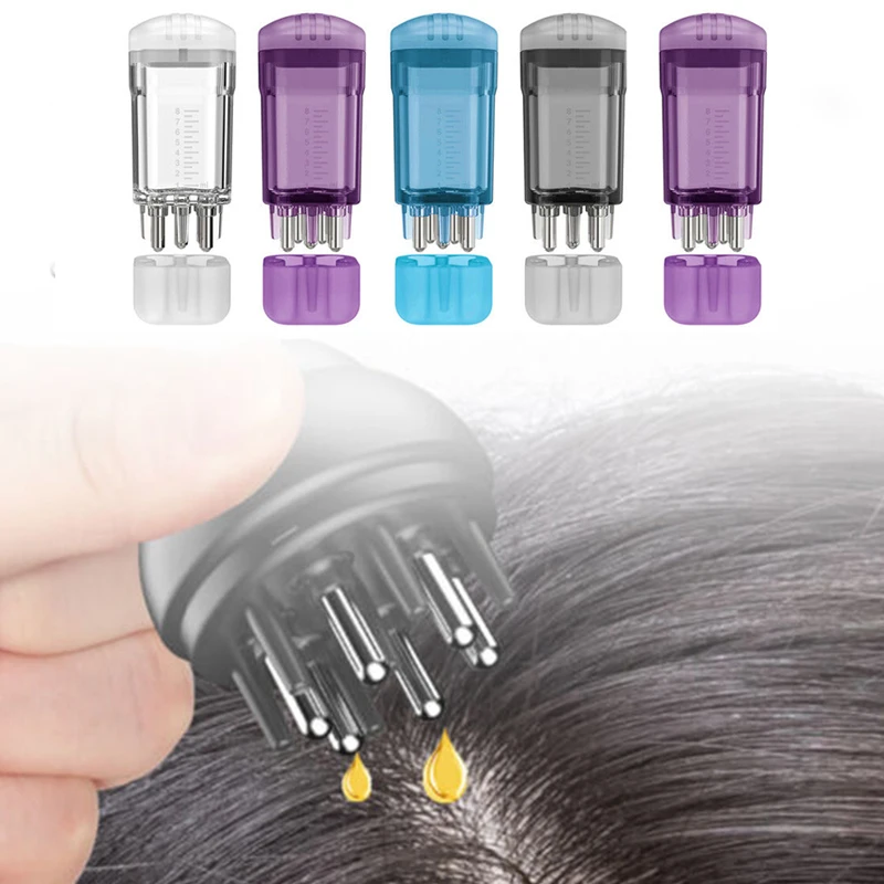 Hair Oil Applicator Bottle Scalp Applicator Liquid Comb For Hair Scalp Treatment Essential Oil Liquid Guiding Massager