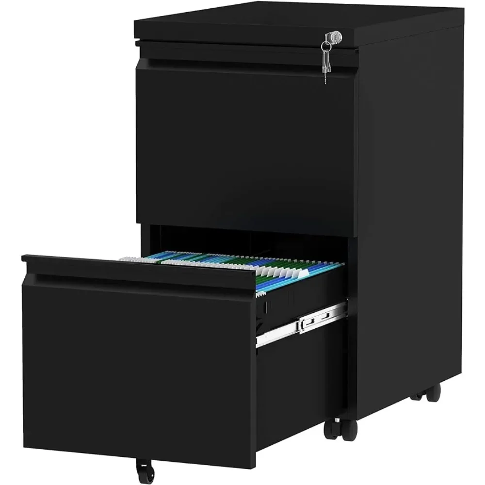 20” Deep Mobile Metal Filing Cabinet 2-Drawer Vertical File Cabinet With Lock Cabinets Storage Furniture Office Freight free wc series high speed metal insert u drill bit 5d indexable u drill machinery lathes cnc for deep hole violent drill