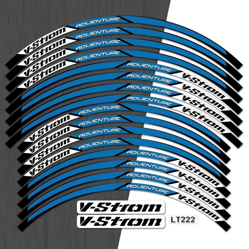 Resin Bike Motorcycle 3D Stickers Compatible with Suzuki V-Strom 1050 XT Orange. 17 and 19 Wheels Protections from Impact and Scratches