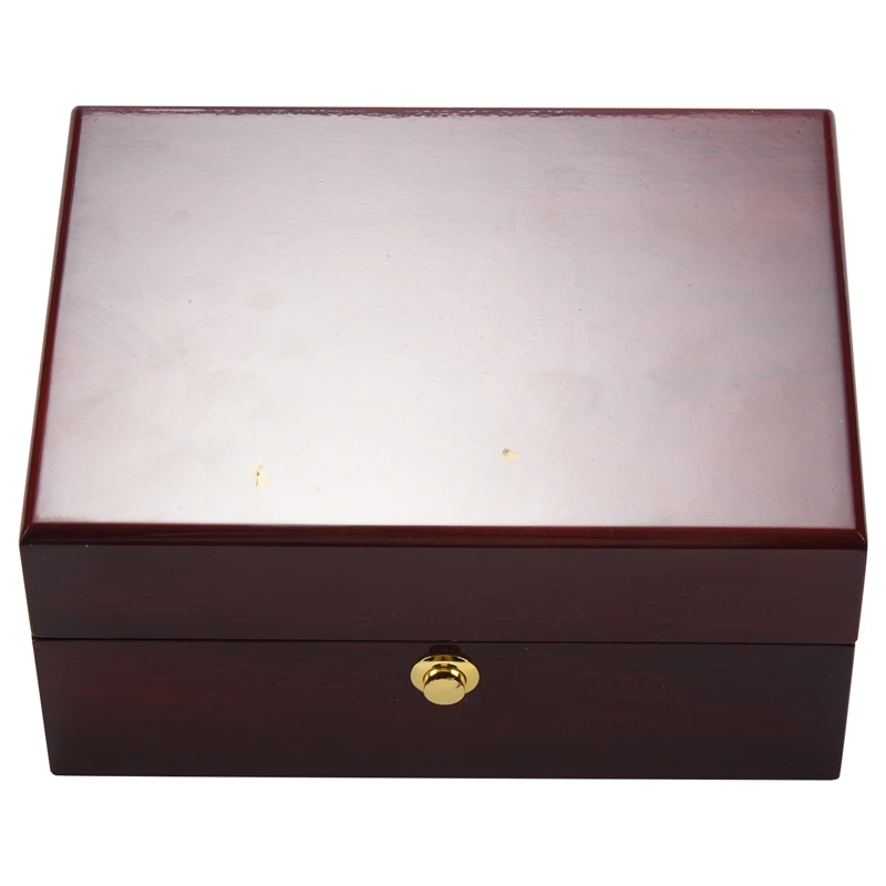 

Large Size Wood Lacquered Glossy Single Watch Box With PU Leather Cushion
