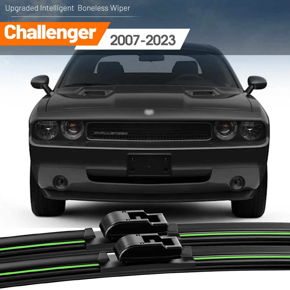 2XForDodgeChallenger20072023FrontWindshieldWiperBlades2009