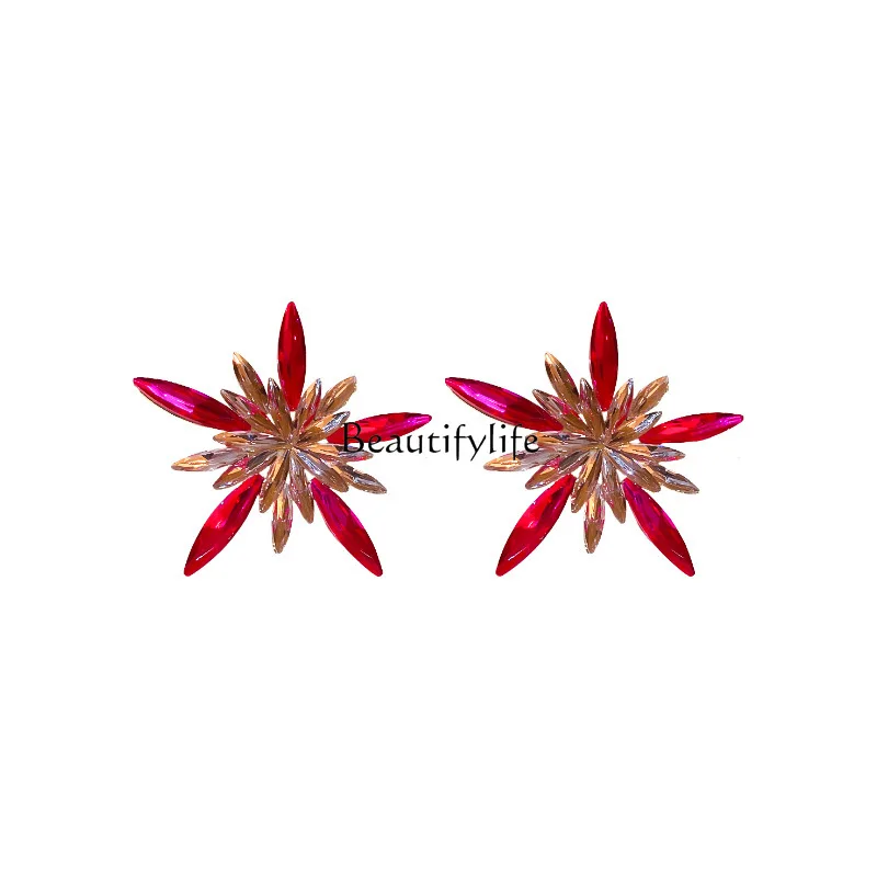 

Diamond XINGX Earrings Exaggerated Design Fashion High-Grade Temperament