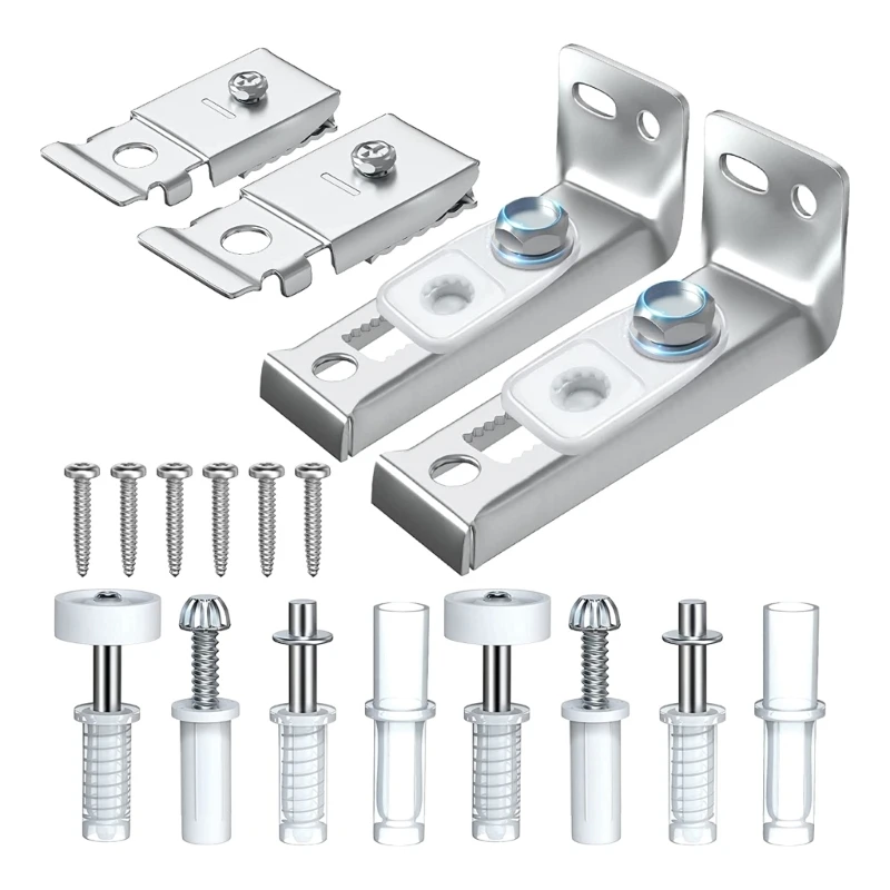 

2Set Stainless Steel Door Hardware for Sliding Door, Closet Door, Pocket Door Dropship
