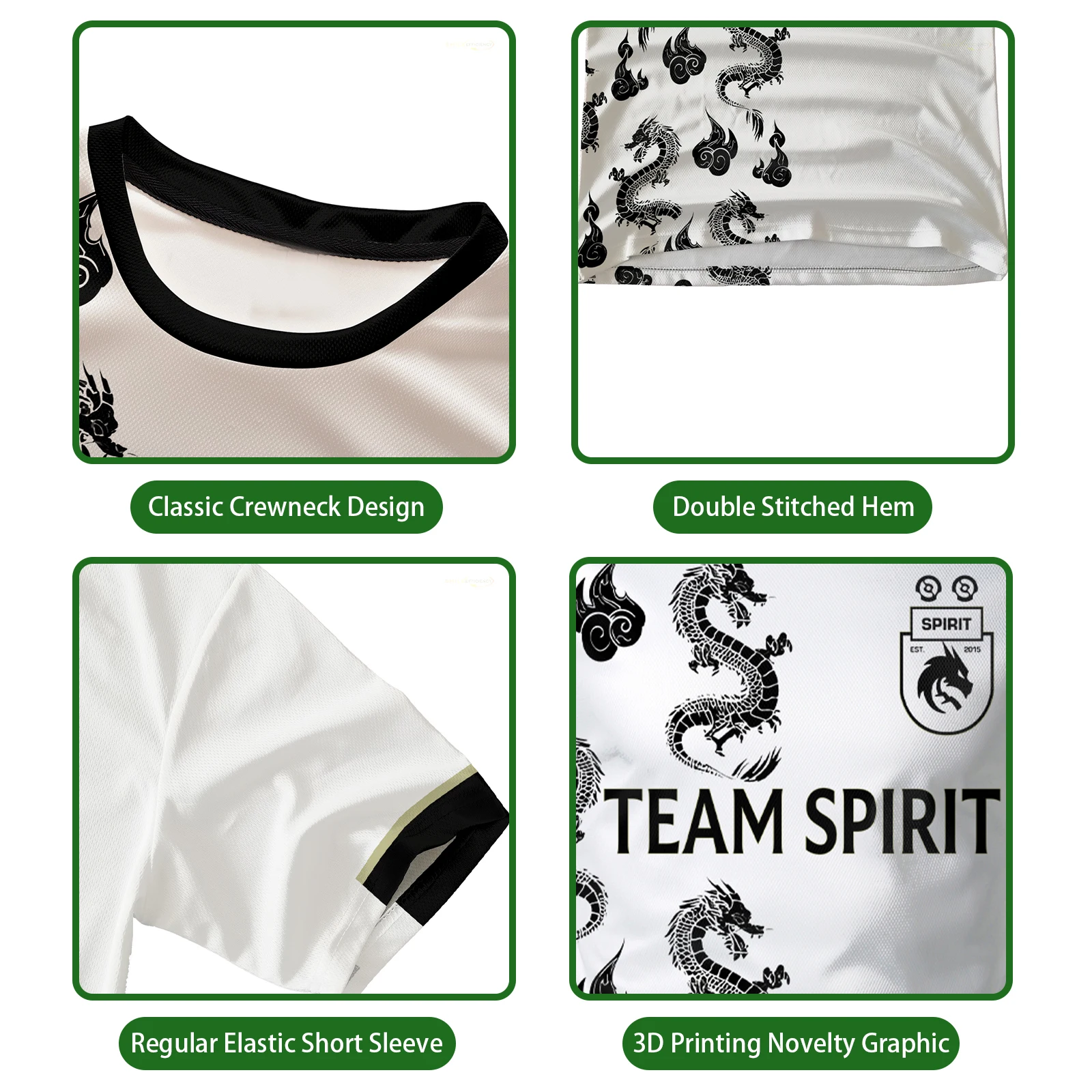 Team Spirit Esports Jersey - Men's Breathable Mesh Fan Tee