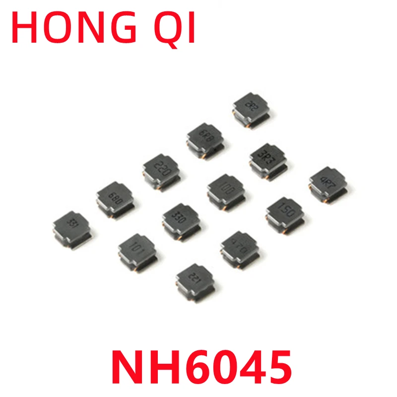 

10PCS NR6045 SMT inductor 1uH 1.5uH 2.2uH 3.3uH 4.7uH 6.8uH 10uH 15uH 22uH 33uH 47uH 68uH 100uH 220uH 330uH 470uH 6*6*4.5mm