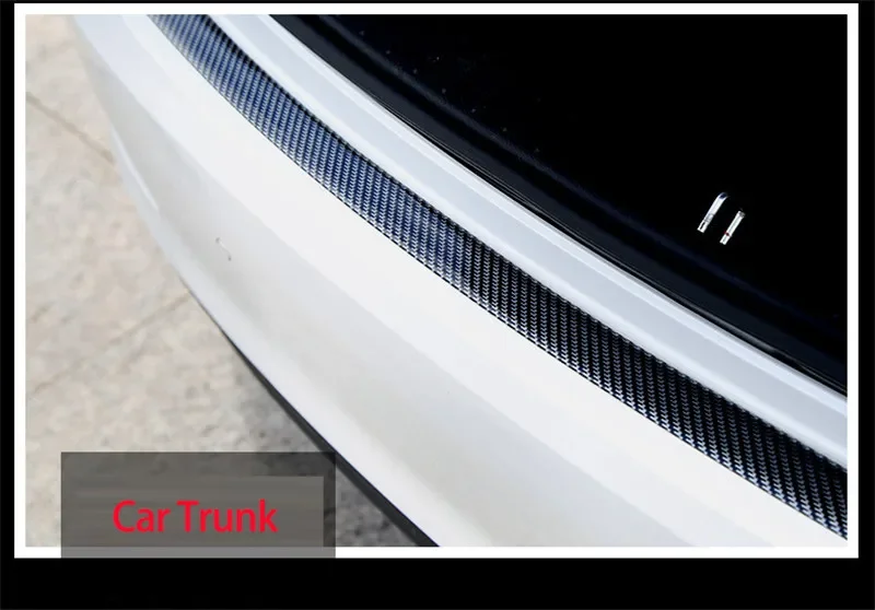 5D Carbonfaser Autoaufkleber Schutzfolie Autotürschwellen-Aufkleber Kratzfeste Aufkleber Schutzstreifen Auto-Stoßstangen-Schutzband – Detail 11