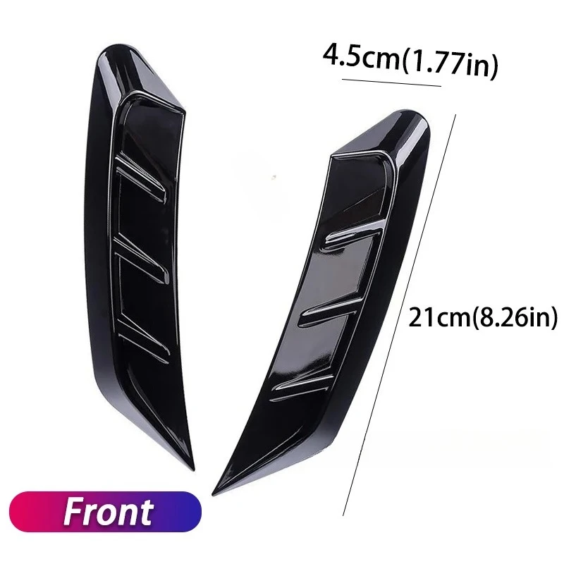 Car Exterior Decoration Parts, Suitable for Front and Rear Headlight Decoration, Leaf Plate or Front and Rear Decoration - 6