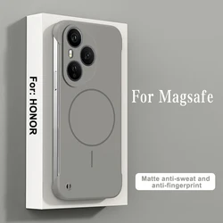 Ultra Thin Frameless Magnetic Cooling Case with Matte Finish for Honor 50 (Gray)