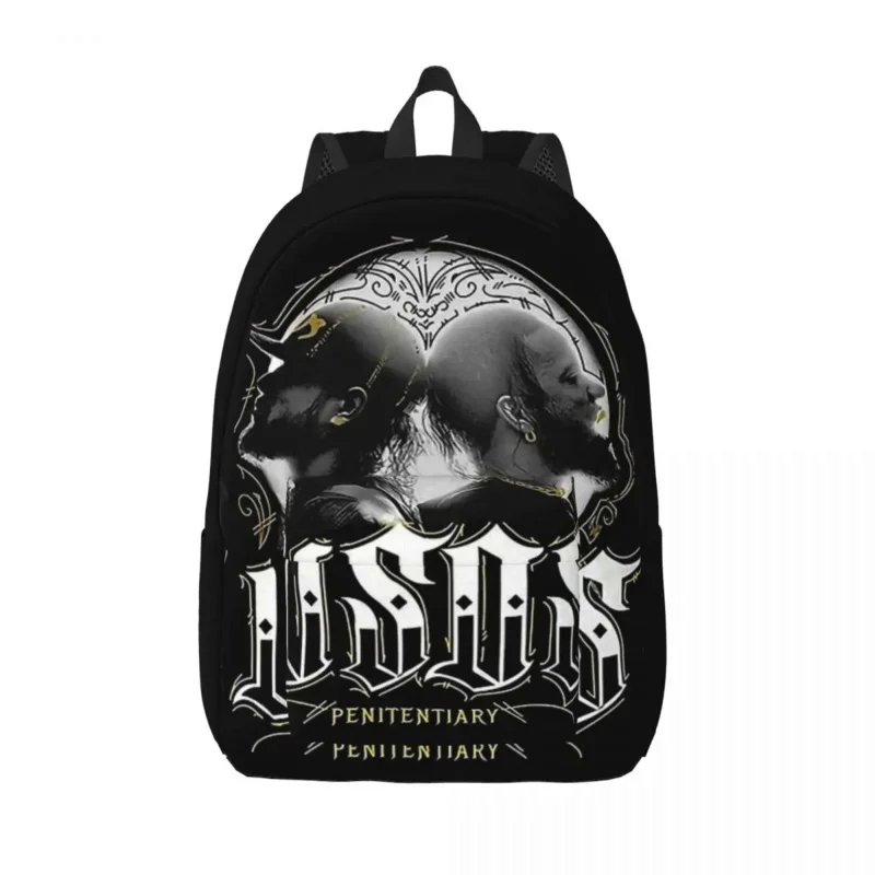 

WWE The Usos Penitentiary Authentic Backpack Middle High College School Student Book Bags Men Women Daypack Travel