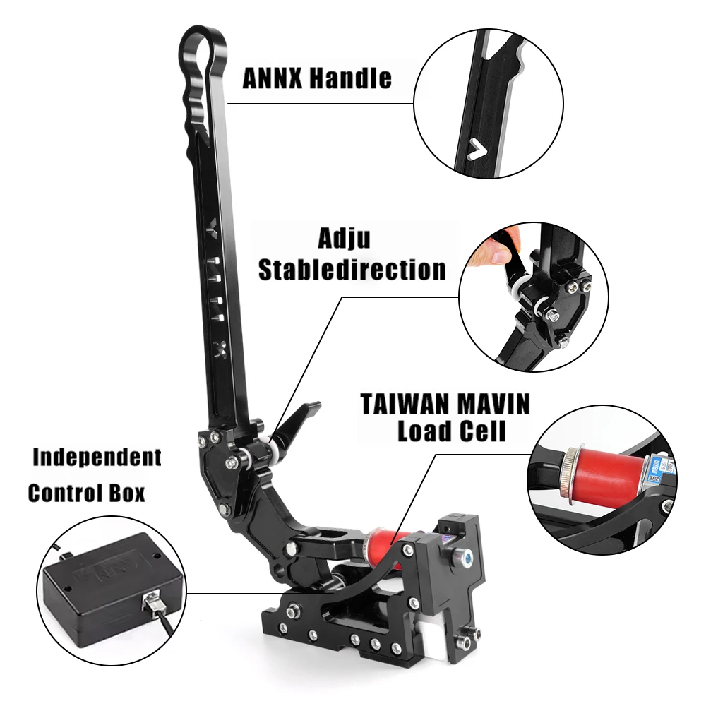 MUGE-PC USB Hydraulic Handbrake SIM For Auto Racing Games G25/G27/G29/G295/T300/T500 Aluminum Adjustable HB033