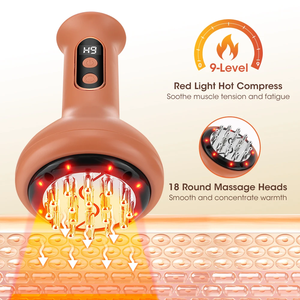 Rechargeable ABS Meridian Scraping Massager for Body Shaping