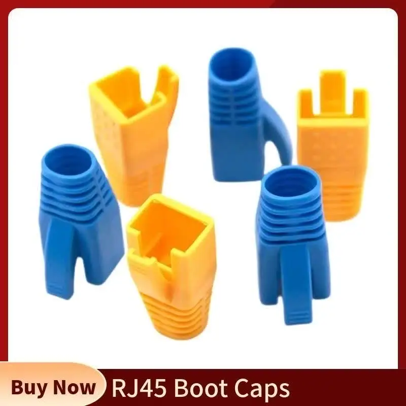 VCE RJ45 Connector Pass Through Cat6 with RJ45 Boot Cover 25 Pairs