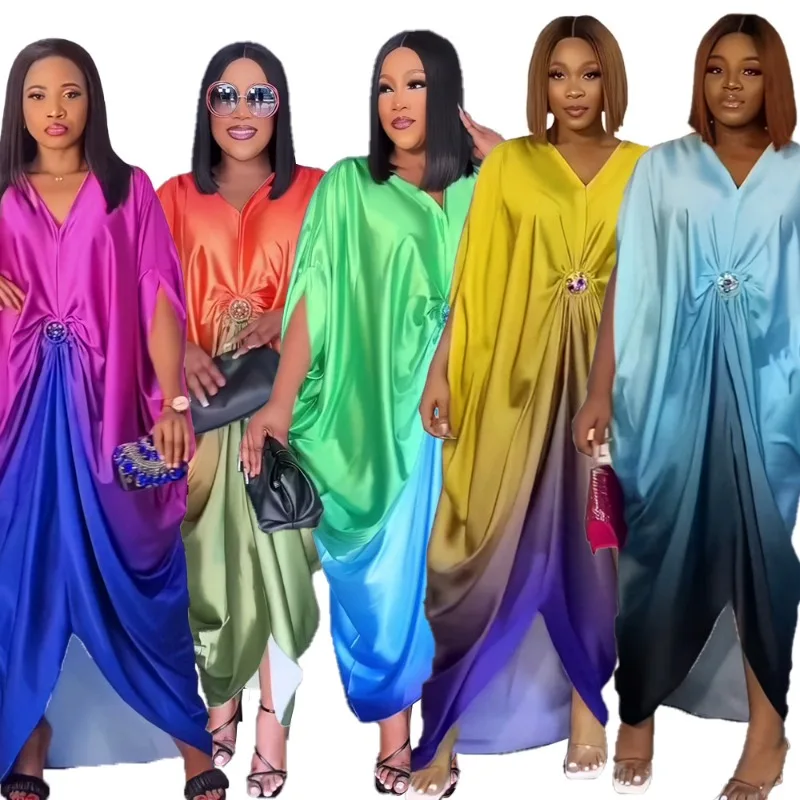 

2023 New Summer African Fashion Design Sleek Rayon Dress Nigeria's Latest Abaya