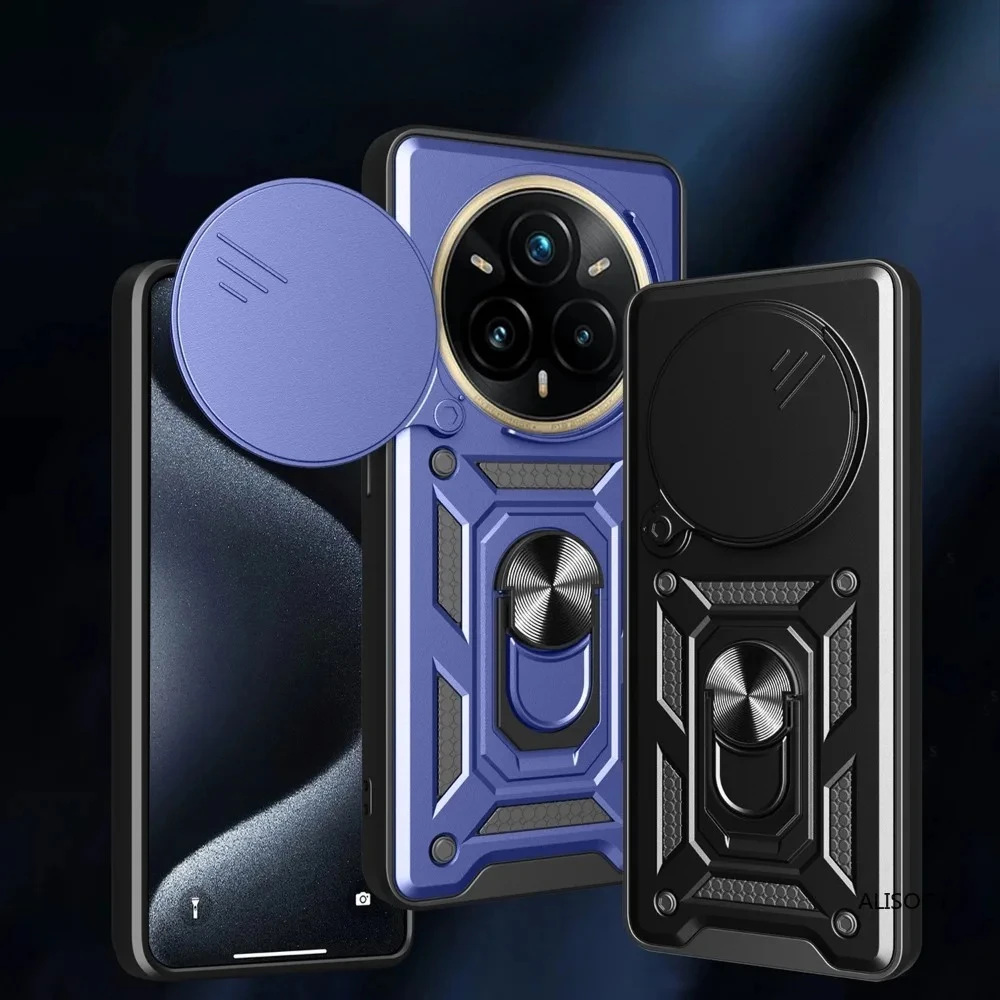 Armor Slide Camera Ring Stand Protective Case - Shockproof  Cover