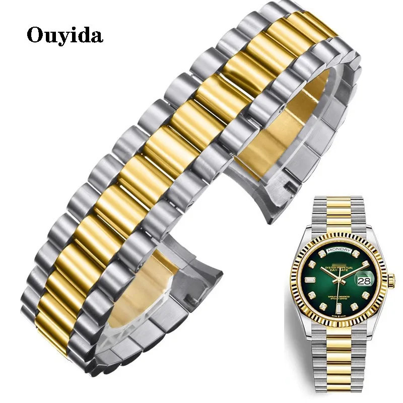 Orologio Bracciale Per Rolex Datejust Day-Date Oysterpertual Date Cinturino In Acciaio Inossidabile Accessori Per Orologi 13Mm 17Mm 20Mm Cinturini