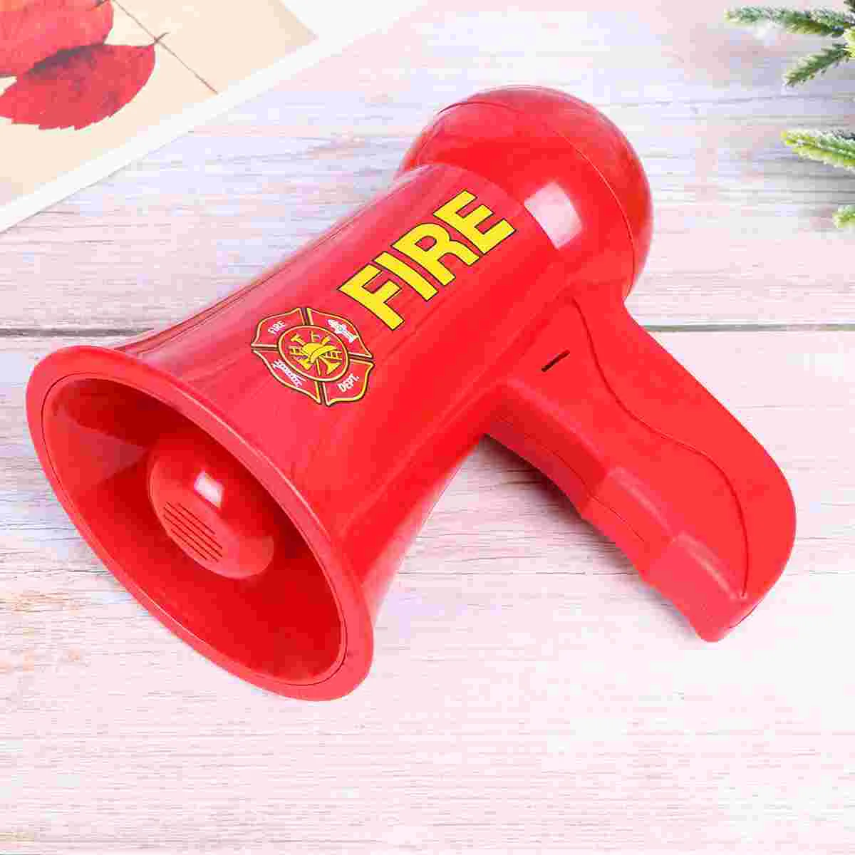 Volume Control Megaphone Kids Toy Sound Quality Abs Fire Fighter Cosplay Mini Bullhorn Souvenirs Team Sports Durable