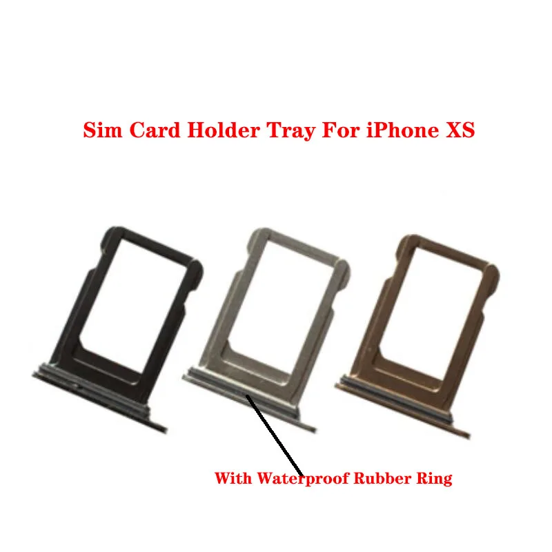Sim Card Adapter With Waterproof Rubber Ring For iPhone XS MAX