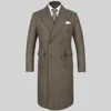 Luxury Herringbone Men Jacket One Piece Fashion Peak Lapel Double Breasted Outerwears Elegant Smart Casual Wedding Male Blazer 1