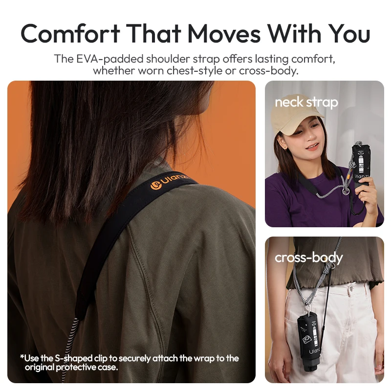Ulanzi CO70/CO71 Camera Protective Wrap for DJI Osmo Pocket 3 with Shoulder Strap Photography Camera Lens Screen Outdoor Travel