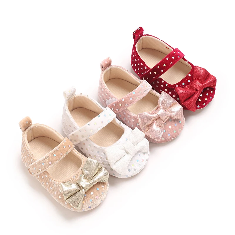 0-18Months New Baby Girls Shoes Princess Cute Bow Anti-slip Soft Rubber Bottom First Walker Toddler Crib Shoes baby girl shoes