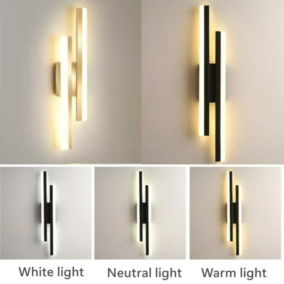 Modern LED Wall Light for Living Room Stairs Bedroom Corridor Wall Sconces Lamp Home Interior Decoration Lighting AC85-265V