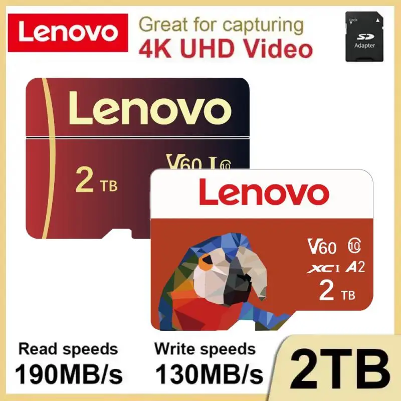 Lenovo 2Tb Sd Memory Card 128Gb 256Gb Sd/Tf Flash Card Mini Sd Card Uhs-1 Flash Memory Card Con Pacchetto Adattatore Sd Gratuito