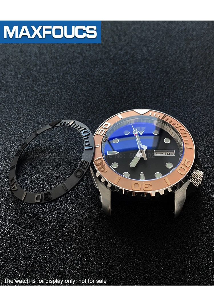 de relógio convexo para seiko skx007 para iate rlx