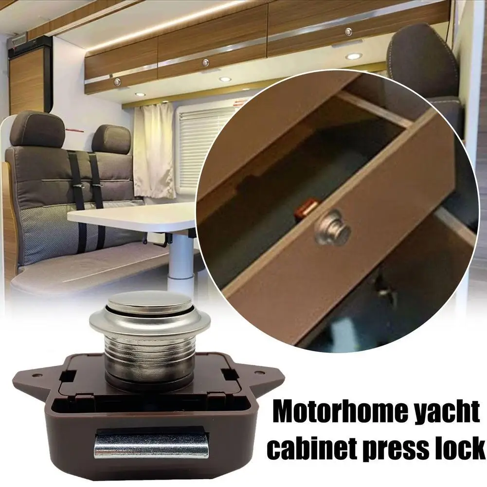 

Rv Boat Drawer Button Locks For Furniture Hardware Car Push Lock Diameter 26mm G3o4