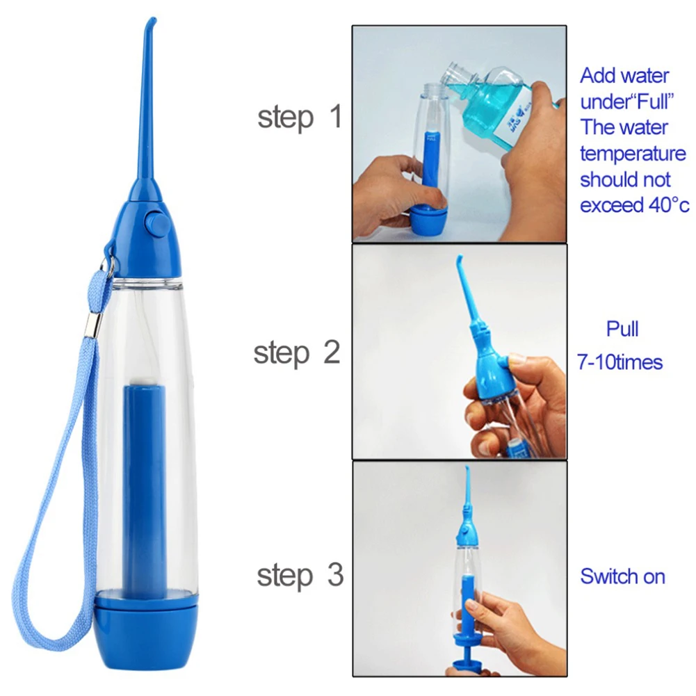 Water Pulse Flosser Dental Jet Teeth Cleaner Oral Irrigator Dental Floss Toothpick Dental Scraper Fresh Breath Teeth Cleaner