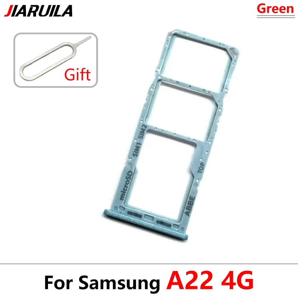삼성 A22 4G A225F / A22 5G A226B 휴대폰 SIM 카드 트레이 칩 슬롯 서랍 홀더 어댑터 듀얼 카드 교체용 50개