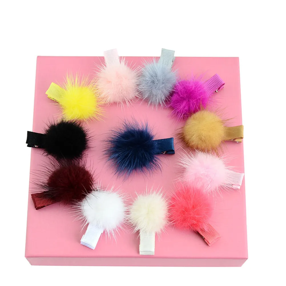 12Pcs 소녀들을 위한 귀여운 다채로운 헤어 클립  앞머리 포니테일 티셔츠 드레스 청바지 어떤 의상에도 적합한 디자인