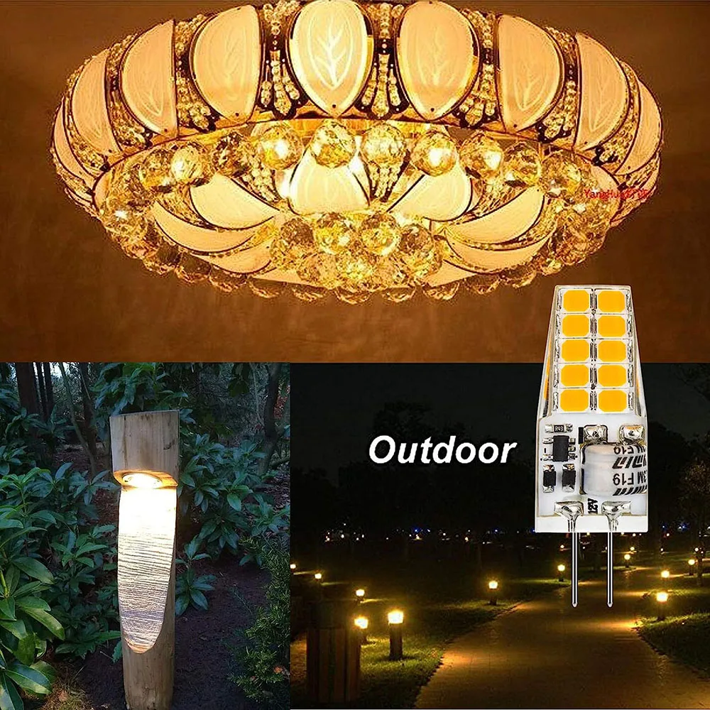 에너지 절약 실리콘 조명, 할로겐 램프 교체, G4 LED 전구, AC, DC12-24V, 웜, 콜드, 내추럴 화이트, 3W, 10LED, 5W, 20LED, 360 도